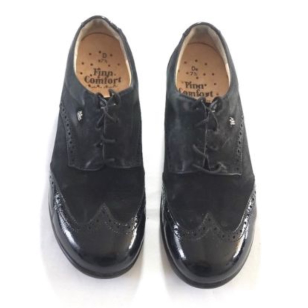 FINN COMFORT GOTEBORG Nunbuck Leather Oxford shoes